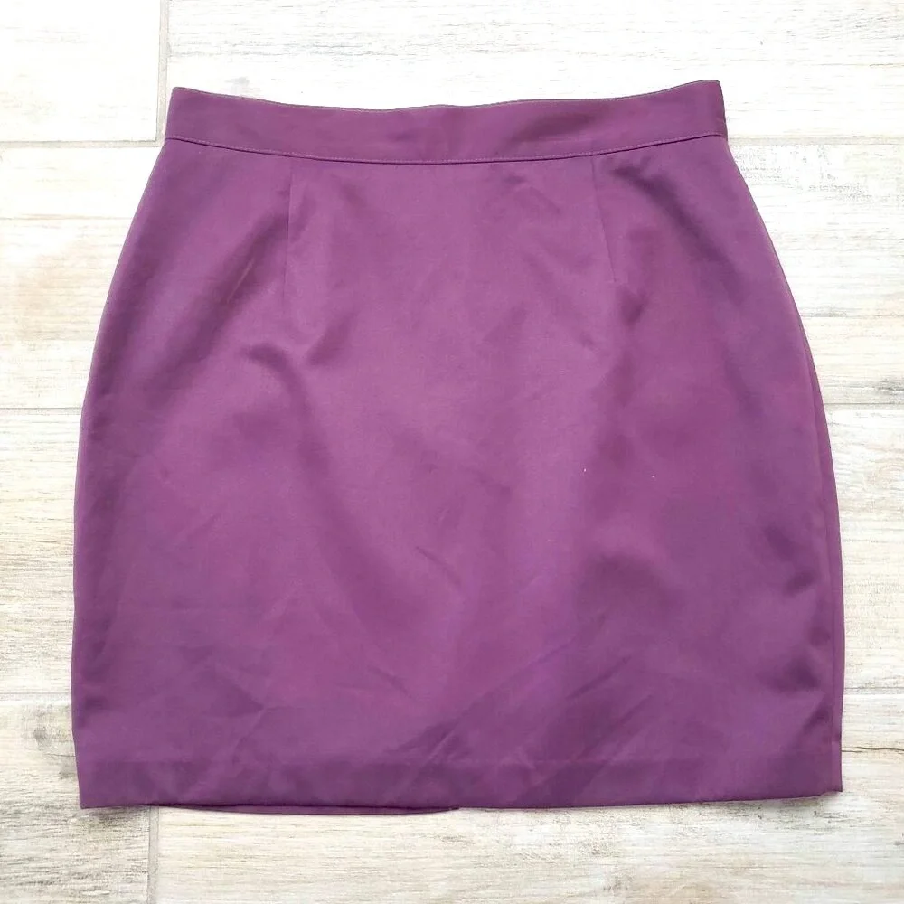 United Colors‎ of Bennetton Mini Skirt Women's Blush Rose Back Zip Lined 46 M/L